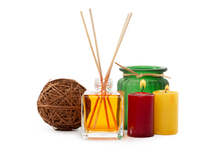 Air freshener sticks isolated on white background