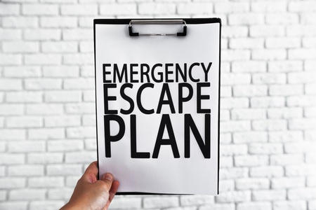 Emergency evacuation planの写真素材