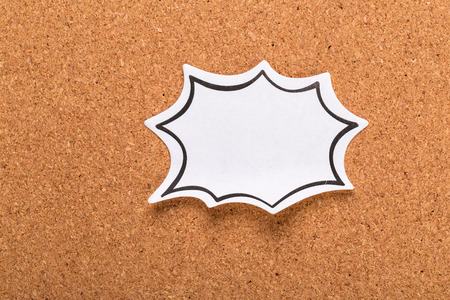 The cork board with blank notesの写真素材