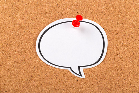 The cork board with blank notesの写真素材