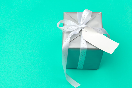 Flat lay composition with beautiful gift boxの写真素材