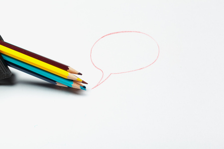 Wooden colorful ordinary pencils isolated on a white background