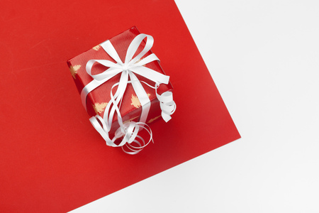 gift box on color background