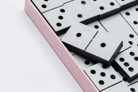 Closeup of domino game