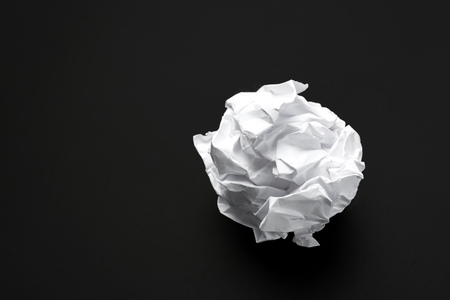 Ball of white paperの写真素材