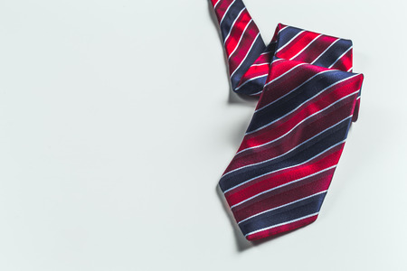 tie over white backgroundの写真素材
