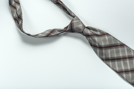 tie over white backgroundの写真素材