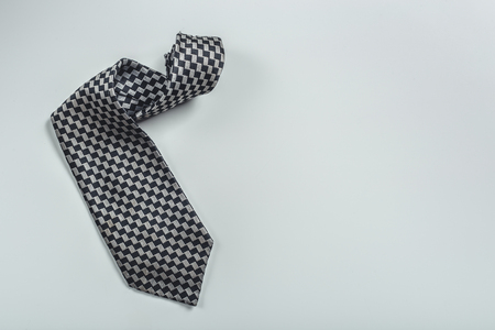 tie over white backgroundの写真素材