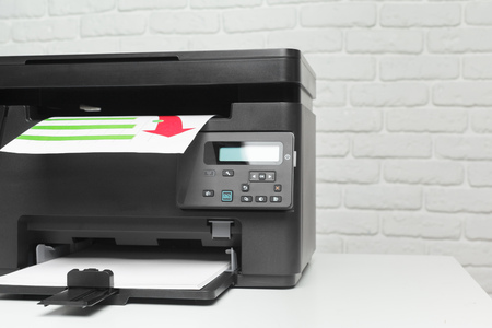 Printer on the table