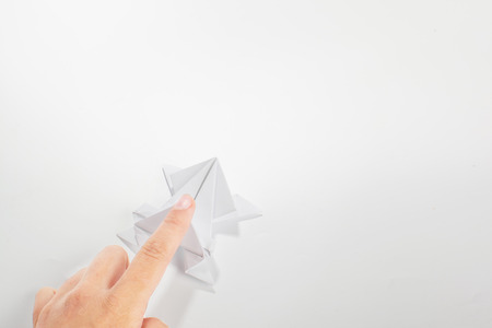 Origami papers close upの写真素材