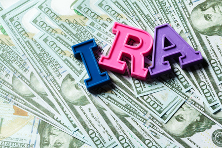 Saving for retirement with IRAの写真素材