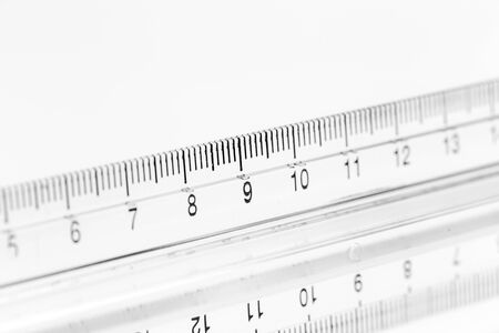 selective focus a part of the plastic precision measurement tool. Creative Photoの写真素材