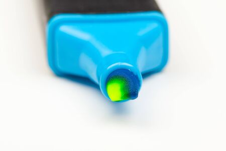 Color pen close up isolated on white.の写真素材