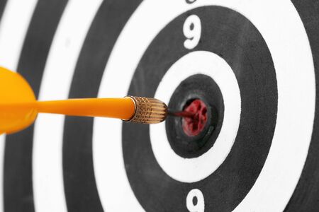 dartboard business success concept. close up. creative photo.の写真素材