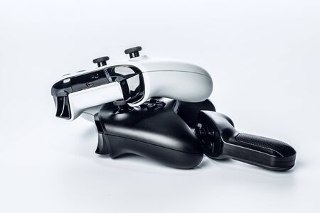 video game controller isolated on white background