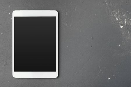 Digital tablet on office tableの写真素材