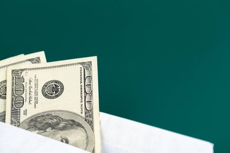 Dolar USA close up. creative photo.