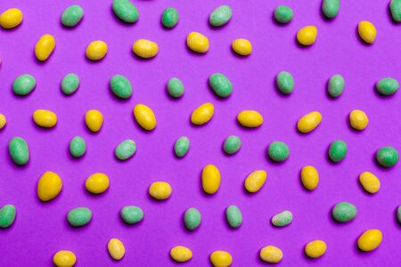 Different colorful fruit candy. creative photo.の写真素材