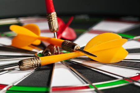 dartboard business success concept. Creative photo.