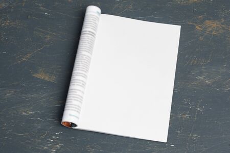 Mock-up magazine or catalog. Blank page. creative photo.の写真素材