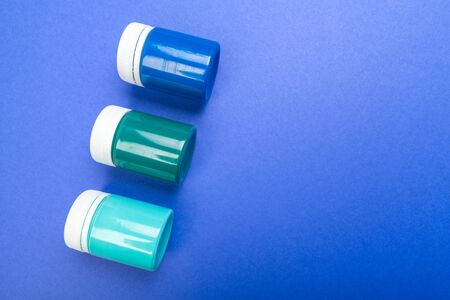 plastic Paint bottles for artの写真素材