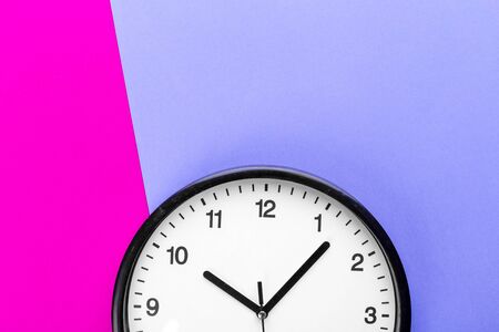 Wall Clock on color background