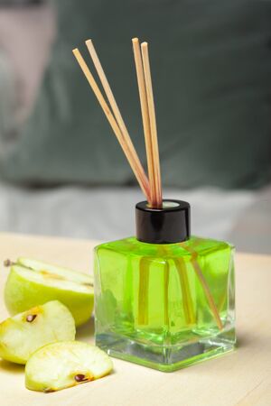 air freshener sticks at home. Close up.