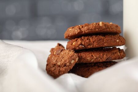 Homemade oat cookies for snack