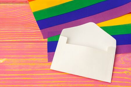 LGBTQ concept, symbol gay, message to you