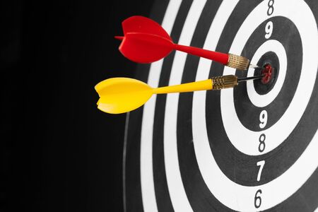 dartboard business success concept. Close up.の写真素材