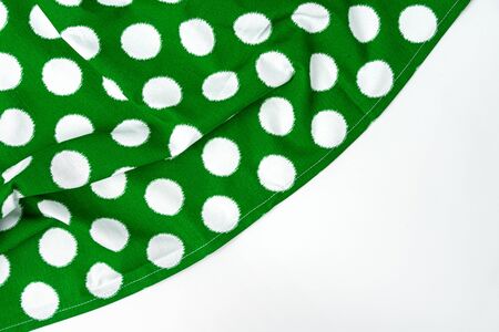 kitchen cloth isolated on white background, close up