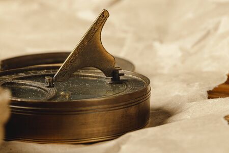 Close up view of the old compassの写真素材