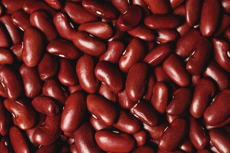 Heap of beans. Raw beans texture background.の写真素材