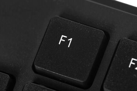 Black laptop keyboard close up.の写真素材