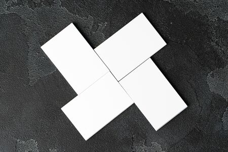 Business mock up of business cards, close upの写真素材