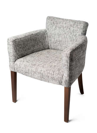 Modern classic arm chair isolated on white backgroundの写真素材