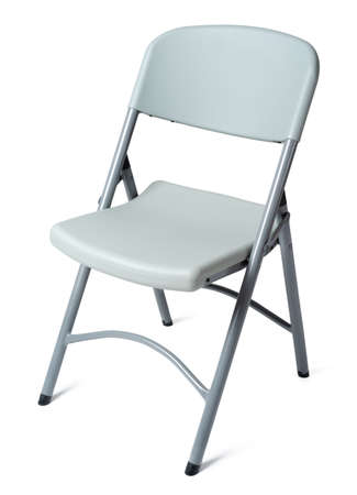 One garden chair isolated on white background close upの写真素材