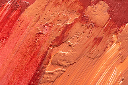 Background of lipstick smear brush strokes, copy space