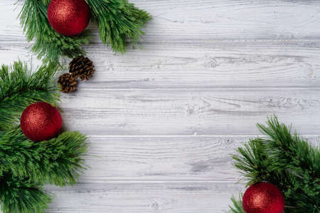 Simple Christmas festive background with copy space