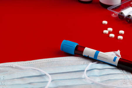 Coronavirus diagnostic and treatment analysis concept. Laboratory