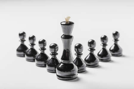Chess isolated on white background. High quality photoの写真素材