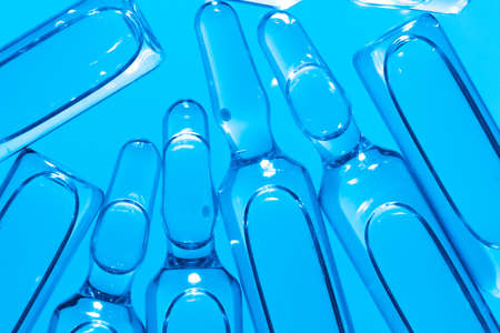 Medical background of ampule vials for injectionsの写真素材