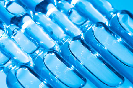 Medical background of ampule vials for injectionsの写真素材