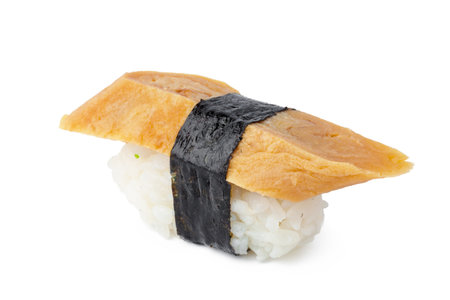 Nigiri sushi piece isolated on white backgroundの写真素材