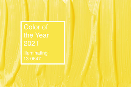 Texture of yellow liquid foundation on white background