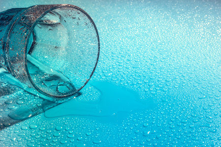 Glass of waterの写真素材