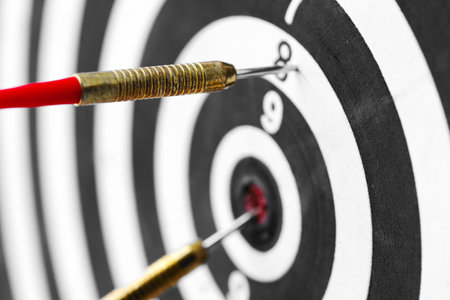 dartboard business success concept