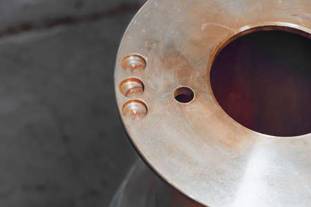Metal reel for cable in industrial plant