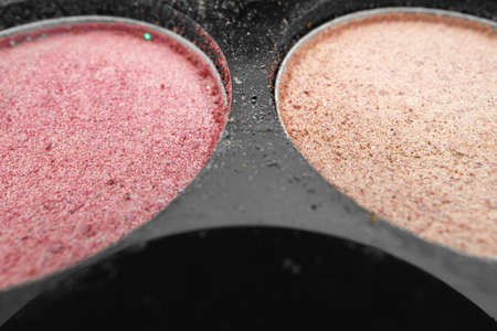 Eye make up circle eyeshadows close upの写真素材
