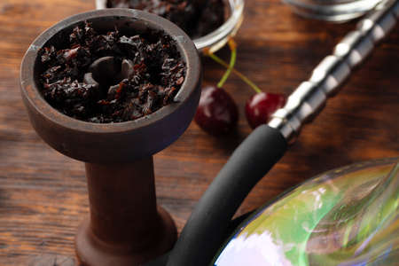 Shisha parts with fresh cherry close upの写真素材